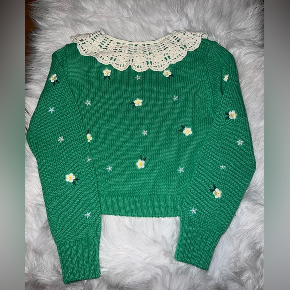 ZARA Embroidered Knit Sweater - Picture 5 of 10